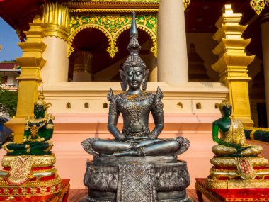 Vientiane Laos 'taki Wat Ong Teu Manzarası