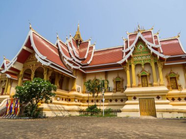Kuzey Luang 'ın Wat manzarası. Vientiane 'de, Laos