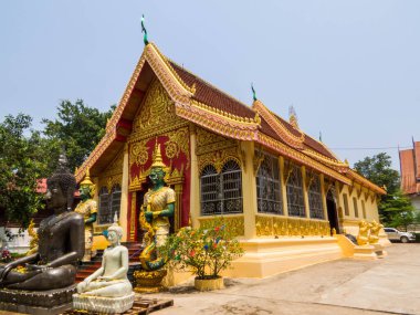 Wat Phonexai manzarası. Vientiane 'de, Laos