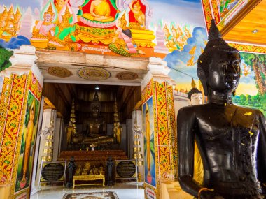 Wat Phonexai manzarası. Vientiane 'de, Laos