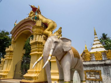 Wat That Phoun, Vientiane, Laos Manzarası