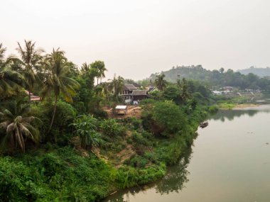 Luang Prabang, Laos Mekong Nehri görünümünü