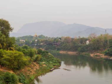 Luang Prabang, Laos Mekong Nehri görünümünü