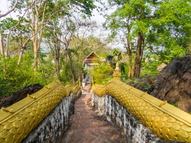 Luang Prabang, Laos 'taki Phousi Tepesi manzarası