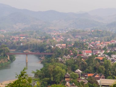 Bir Luang Prabang, Laos havadan görünümü