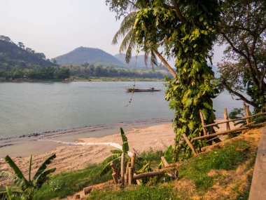 Luang Prabang, Laos Mekong Nehri görünümünü