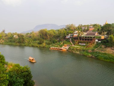 Luang Prabang, Laos Mekong Nehri görünümünü
