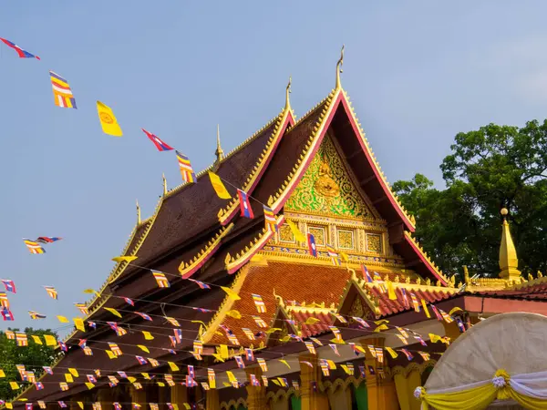 Vientiane Laos 'taki Wat Ong Teu Manzarası