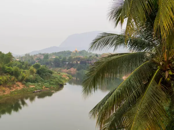 Luang Prabang, Laos Mekong Nehri görünümünü
