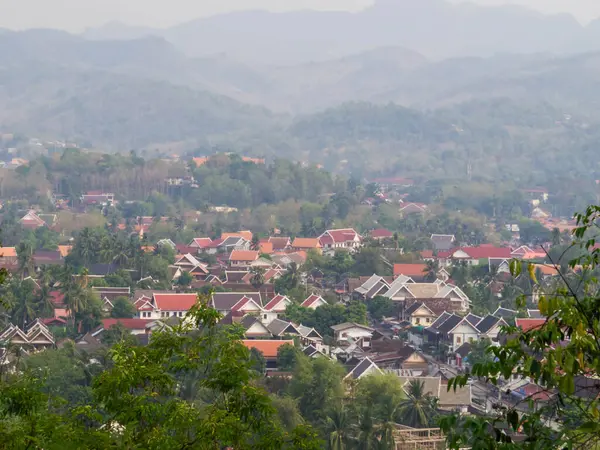 Bir Luang Prabang, Laos havadan görünümü