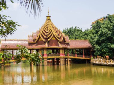 Jinghong 'daki Manting Park manzarası, Xishuangbanna Özerk Bölgesi, Yunnan, Çin