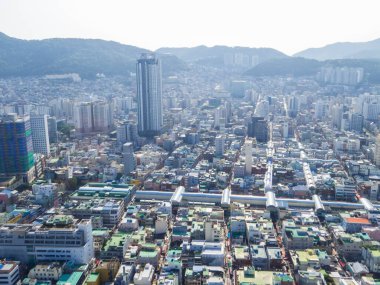 Aerial view of Busan, South Korea