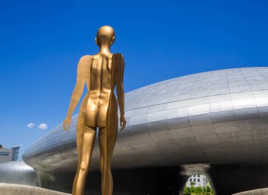 View of the Dongdaemun Design Plaza (DDP). In Seoul, South Korea