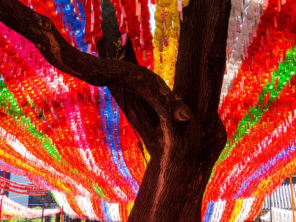 Decorations in the Jogyesa Temple in Seoul, South Korea