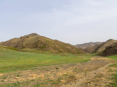 Amazing landscape in the Eagle Valley in the Gobi Gurvansaikhan National Park in the Gobi Desert, Mongolia