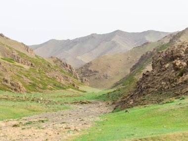 Amazing landscape in the Eagle Valley in the Gobi Gurvansaikhan National Park in the Gobi Desert, Mongolia