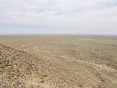 Khavtsgait Vadisi 'ndeki muhteşem manzara, Gobi Çölü, Moğolistan