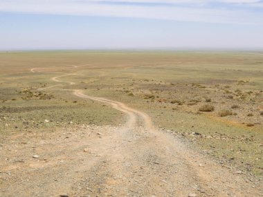 Khavtsgait Vadisi 'ndeki muhteşem manzara, Gobi Çölü, Moğolistan