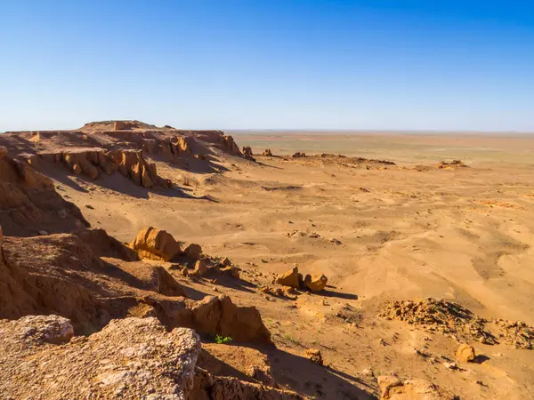 Gobi Çölü, Moğolistan 'daki Alevli Kayalıkların Manzarası