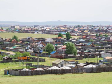 View of the town of Kharkhorin, Mongolia