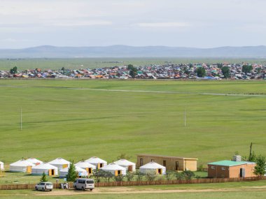 View of the town of Kharkhorin, Mongolia