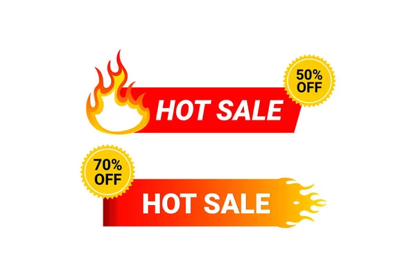 Hot Sale Label Template Promotion Sticker — Stock Vector