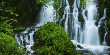 Anzubiaga river and waterfall in the valley of Araitz, Navarre