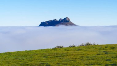 Mist in the Aiako Harriak Natural Park, Euskadi clipart