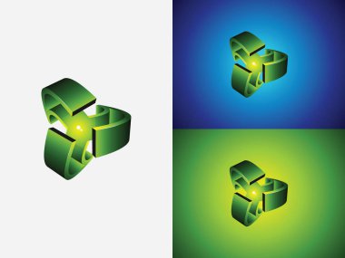 Yaratıcı soyut dijital teknoloji logo tasarım şablonu elementi. Web Ağı İnternet İş Logotype konsepti simgesi.