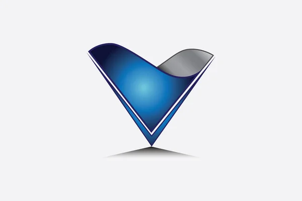 Bokstaven Logotyp Vektor Formad Som Triangulär Tratt — Stock vektor