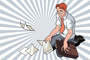 Bavul Hataları: Aşırı çalışan bir çalışanın Ofise Acelesi 'nin Çizimi