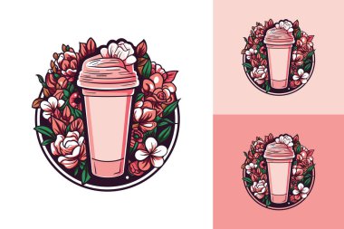 Çekirdeğinde ferahlatıcı bir frappe bulunan pürüzsüz bir kafeterya logosu keşfedin. Modern kafe markaları ve soğuk içecekler için mükemmel..