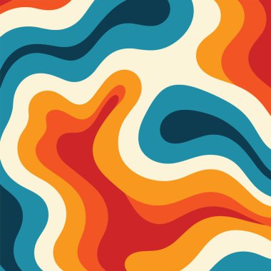 Geçmişe dönük 70 'lerin simetrik modelini içeren bu büyüleyici vektör illüstrasyonuyla zamanda geri git. Yaratıcı projelerine nostalji katmak için mükemmel..