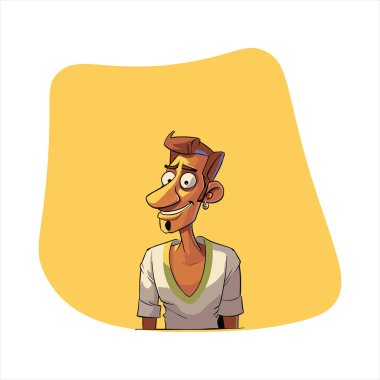 Hint kültürü, geleneksel Hint tarzında büyüleyici ve eşsiz bir çizgi film karakteri barındıran bu el çizimi vektör illüstrasyonuna sahiptir.