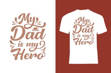 Canlı ve yaratıcı illüstrasyon Babalar Günü ürünleri ya da kutlama babaları için mükemmel. Kahraman olarak babaların rolünü vurgulayan cesur bir ifade. Sıcak ve eğlenceli bir tasarım..