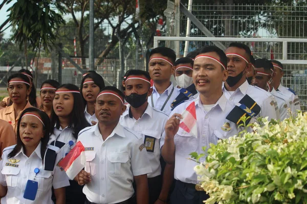 Atambua East Nusa Tenggara Agosto 2022 Grupo Personas Que Cantan — Foto de Stock