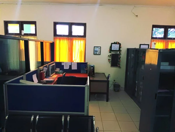 Atambua East Nusa Tenggara Março 2023 Interior Espaço Trabalho Escritório — Fotografia de Stock