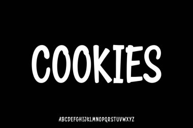 Modern el yazısı yazı tipi vektörü