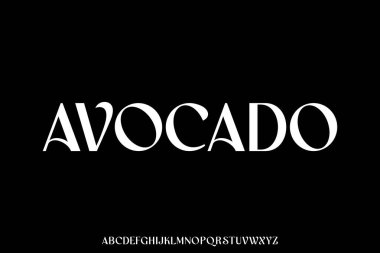 Zarif lüks organik yazı tipi vektörü