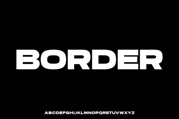 Güçlü kalın sans serif yazı tipi vektörü