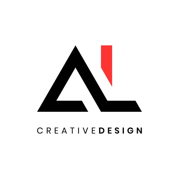 Abstrato Letra Minimalista Logotipo Design Vector — Vetor de Stock