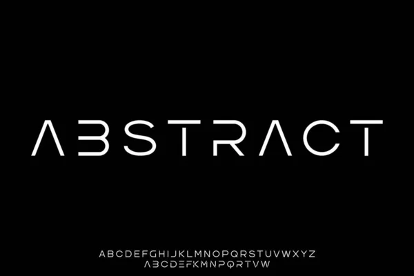 Temiz ve modern görünüm yazı tipi vektör çizimi