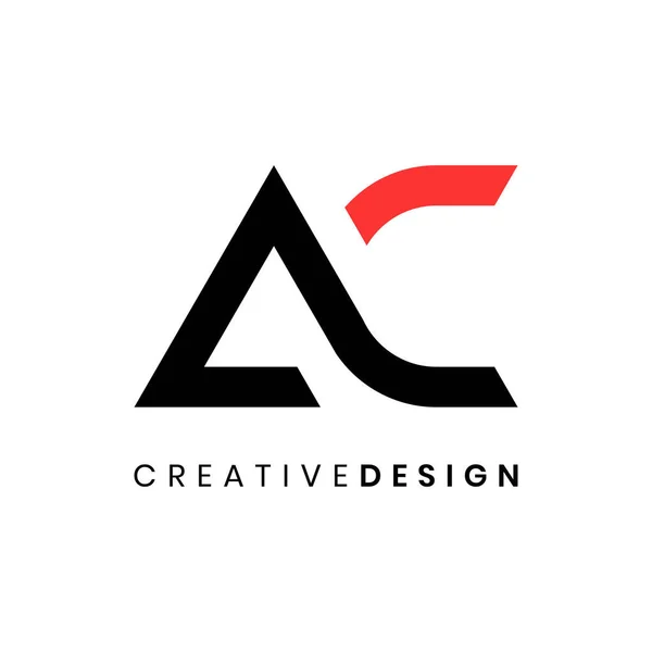 Moderno Simple Letra Logo Diseño Vector Ilustración — Vector de stock