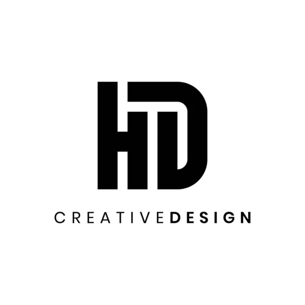 Unieke Moderne Abstracte Letter Logo Design Vector — Stockvector