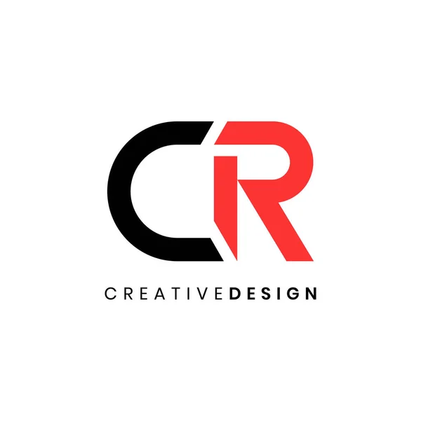 Creatieve Geometrische Letter Logo Ontwerp Vector Illustratie — Stockvector