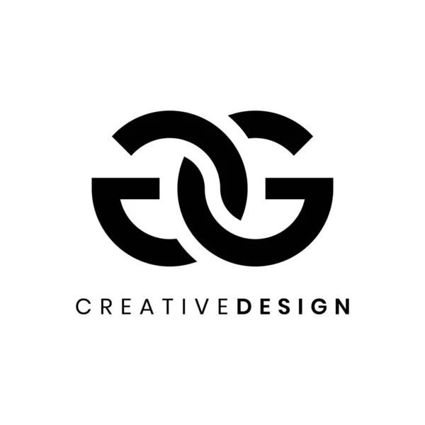 Moderne Lettre Abstraite Logo Design Vecteur Pour Entreprise — Image vectorielle