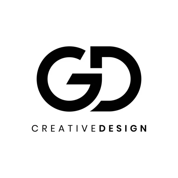 Illustration Vectorielle Conception Logo Initiale Simple Moderne — Image vectorielle