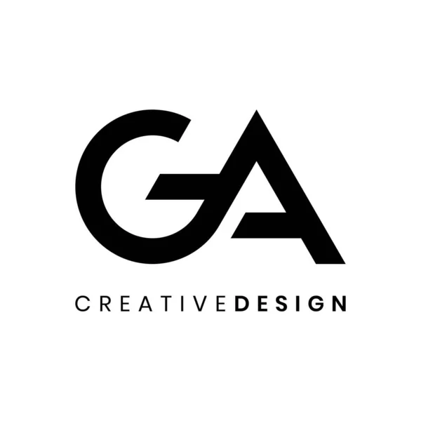 Moderne Géométrique Lettre Logo Design Vecteur Pour Entreprise — Image vectorielle