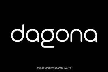 Eşsiz modern yazı tipi yazı tipi vektör tasarımı