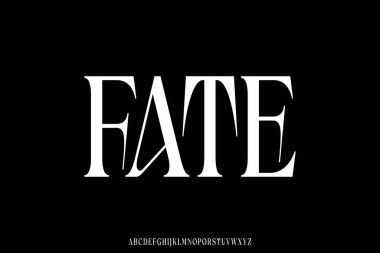 Dekoratif serif alfabesi yazı tipi vektörü